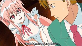 Maid with Stunning Pink Hair Makes a Bold Proposal for an Intimate Encounter