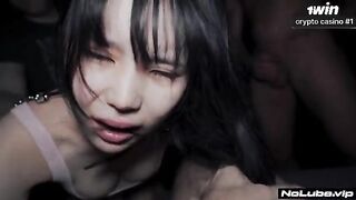 Caught in the Moment: Japanese Cutie Surprised During Intense Threesome Adventure
