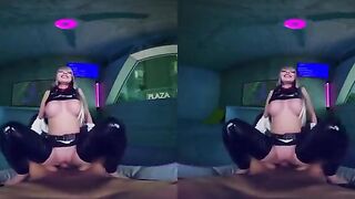 Jewelz Blu Transforms into CYBERPUNK Lucy in an Epic VR Adventure!