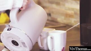 Sensational Redhead Delights Her Partner in an Intimate Kitchen Encounter