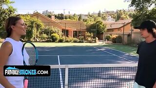 Fit Stepmom Teaches Her Stepson a Lesson on the Court - Starring Cassie Del Isla
