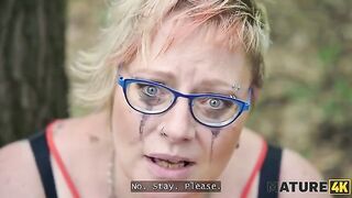 Curious Encounter: Kinky Giantess Diana's Outdoor Adventure with Two Strangers