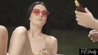 Simon Kitty's Outdoor Seduction: A Landscaper's Helping Hand with Her Curves