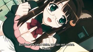 Curvy Maid in Glasses Enjoys a Playful Cleaning Session with Her Master