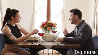 Charlotte Sins' Tempting Reunion: A Brunette's Secret Encounter with Her Ex