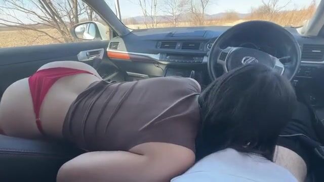 Steamy Encounter: Passionate Moments with a Friend's Girlfriend in the Car - Featuring StrawberryAS