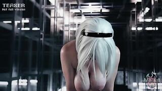 Exploring Nier's Fantasy: 2B's Fluid Transformation with Amber Hallibell