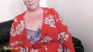 Curvy British Mature Beauty Lesley Flaunts Her Stunning Curves and Alluring Assets!