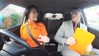 Tanned Student Gets a Classic Surprise During Driving Lesson - Featuring Kandy Kane & Marc Rose!