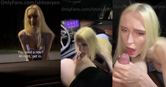 Steamy Car Encounter with a Busty Blonde: A Wild Adventure!