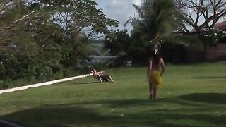 Roxy Panther's Outdoor Adventure: A Sensational Experience with a Big Surprise!