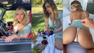 Picnic Fun in Paradise with Stunning Blonde Tru Kait: Outdoor Adventures Await!