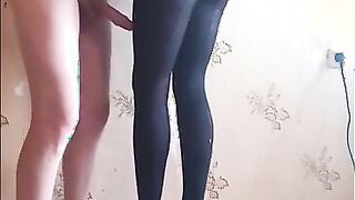 I Was Amazed When My Slim Neighbor in Black Pantyhose Let Me Indulge in a Surprise!