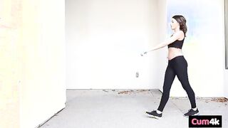 Sweaty Workout Temptation: Hime Marie's Playful Adventure with a Surprise Guest