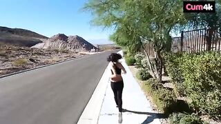 Sweaty Workout Temptation: Hime Marie's Playful Adventure with a Surprise Guest