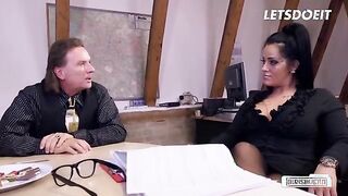 Mature Secretary Ashley Takes Charge in the Office for a Raise - LETSDOEIT