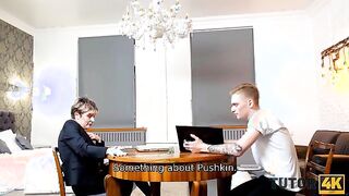 Intelligent Mature Tutor Enjoys Every Position with Her Student - A Captivating Encounter!