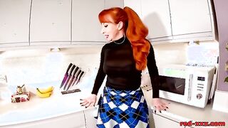 Playful Kitchen Adventures with a Busty Redhead Milf