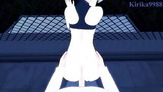 Steamy Rooftop Encounter with Nazuna Nanakusa - Nighttime POV Adventure