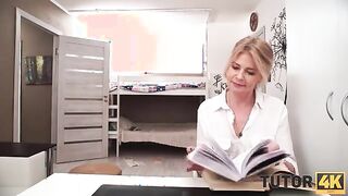 Cheeky Student Uncovers Secrets of His Alluring Teacher's Outfit and Charms Her