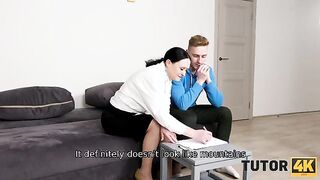 Mature Tutor Shows Student a Lesson in More Than Just Academics - A Steamy Encounter!