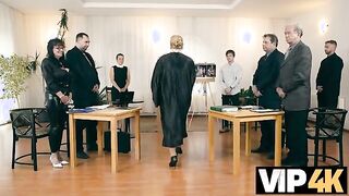Courtroom Drama: A Mature Encounter with Elle - VIP4K Experience