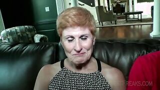 Granny's Wild Ride: A Redhead's Steamy Adventure on the Couch