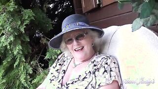 Aunt Judy's - 66-Year-Old Mature Beauty Mrs. Claire Delivers an Intimate Garden Experience (POV)