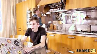 Intriguing Encounter: Computer Whiz Charms His Stepmom's Alluring Friend