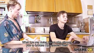 Intriguing Encounter: Computer Whiz Charms His Stepmom's Alluring Friend