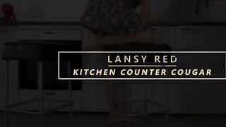 Seductive Redhead in the Kitchen: A Mature Woman's Intimate Moment