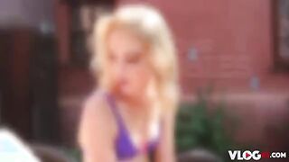 Petite Blonde Chloe Cherry's Steamy BTS Encounter with Nathan Bronson