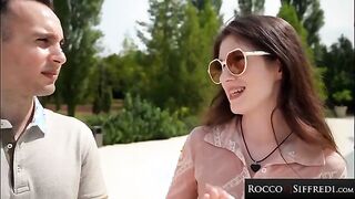 Rocco Siffredi - Stunning Long-Haired Beauty Enjoys Intense Outdoor Pleasure with Raul Costa.