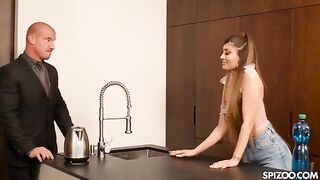 Petite Hottie Marina Maya Hooks Up With Her Security Guard