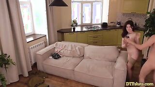 Hot Pearl's Steamy Couch Encounter with Her Boyfriend