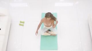 Flexible Gymnast Shows Off Impressive Skills with a Thick Surprise!