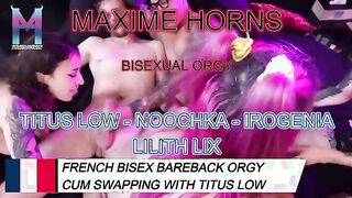Maxime Horns Hosts an Unforgettable French Bi Experience with Titus Low and Friends - A Raw and Intimate Orgy Adventure!