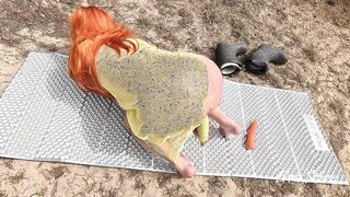 Red-Haired Beauty's Outdoor Adventure: Nature's Secret to Multiple Orgasms