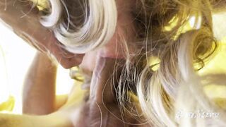 Passionate Outdoor Adventure: Mature Blonde's Intimate Tent Experience