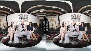 Intimate VR Experience - Olivia Jay Observes Her Girlfriend Dharma Jones with a Charismatic Partner - POV Adventure