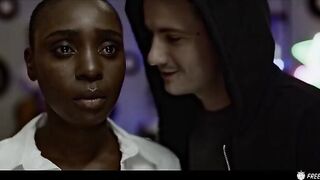 Intriguing Encounter: Ebony Beauty Captivated and Overwhelmed by Unexpected Intruder - A Time-Stop Fantasy with Sam Bourne and Zaawaadi.