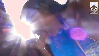 Outdoor Interracial Threesome Adventure with Lullu Gun and Friends!