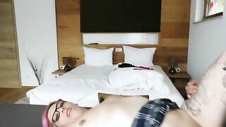 Curvy Tattooed Milf in Glasses Enjoys a Wild Encounter with a Satisfying Finish