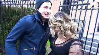 Exciting Outdoor Threesome Adventure with Eva Adams and Steven - POV Fun!