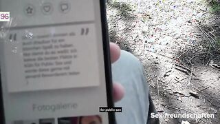 Unexpected Encounter in the Woods: Mia Blow's Outdoor Adventure