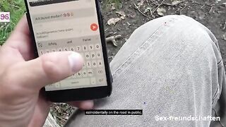 Unexpected Encounter in the Woods: Mia Blow's Outdoor Adventure