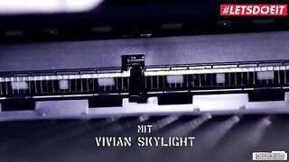 Vivian Skylight's Office Adventure: Curvy German MILF in an Interracial Encounter - Let's Do It!