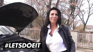 Exciting Outdoor Adventure with Busty MILF Paris - A Thrilling Ride Awaits!