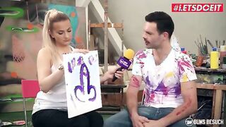 Artistic Encounter: Wild Vicky Gets Creative with a Passionate Fan - LETSDOEIT