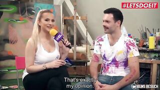 Artistic Encounter: Wild Vicky Gets Creative with a Passionate Fan - LETSDOEIT